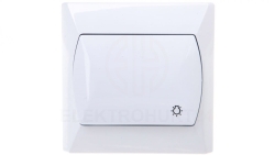 AKCENT Przycisk /światło/ biały ŁP-5A/00