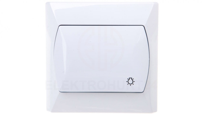 AKCENT Przycisk /światło/ biały ŁP-5A/00
