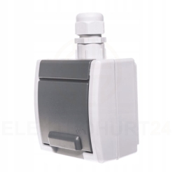 Aquant gniazdo hermetyczne pojedyncze IP65