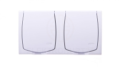 MADERA Gniazdo hermetyczne podwójne z/u IP44 z przesłonami klapka biała GNH-2NZP/00/w