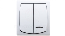 MADERA Łącznik hermetyczny świecznikowy z podświetleniem IP44 biały ŁNH-2NS/00