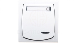 MADERA Przycisk hermetyczny /dzwonek/ z podświetleniem IP44biały ŁNH-6NS/00