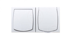 MADERA Łącznik hermetyczny pojedynczy + gniazdo hermetyczne pojedyncze z/u z klapką biały ZH-NŁ1G/00/w