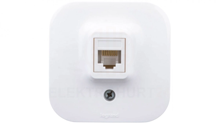 FORIX Gniazdo komputerowe pojedyncze RJ45 kat.5e UTP białe 782424