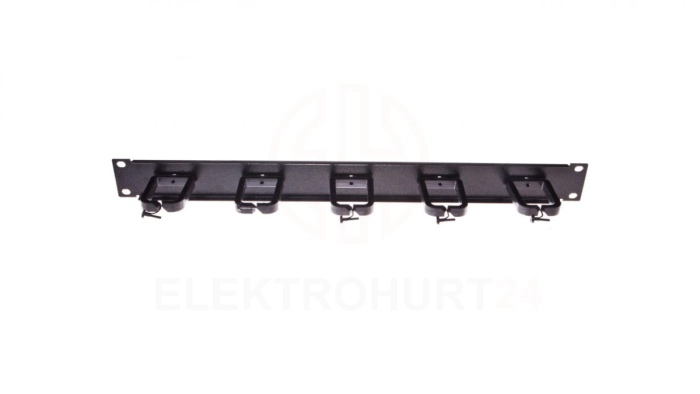 Organizator kablowy poziomy/pionowy haczyki plastikowe RAL9005 19-0038C