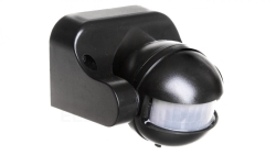 Czujnik ruchu 1200W 180 stopni IP44 czarny 5 lat gwarancji OR-CR-201/B