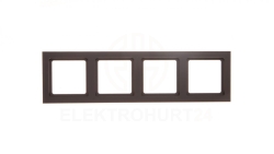 Berker Q.3 Ramka poczwórna uniwersalna antracyt/ aksamit 10146096