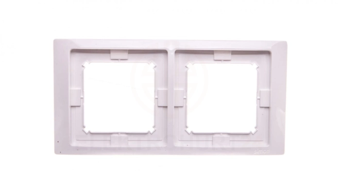 Simon Basic Neos Ramka podwójna IP44 z kompletem uszczelek biała BMRC2B/11