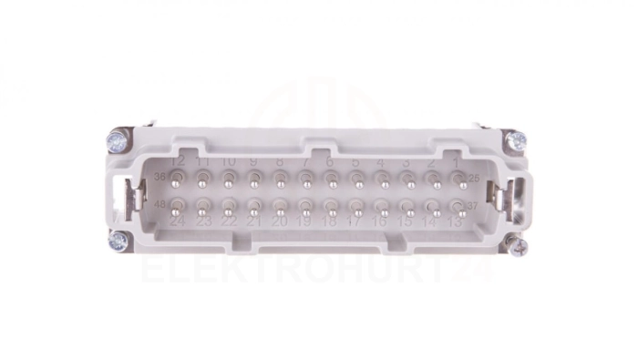 Wkład złącza 24P+PE męski 16A 500V EPIC H-BE 24 SS 10196100