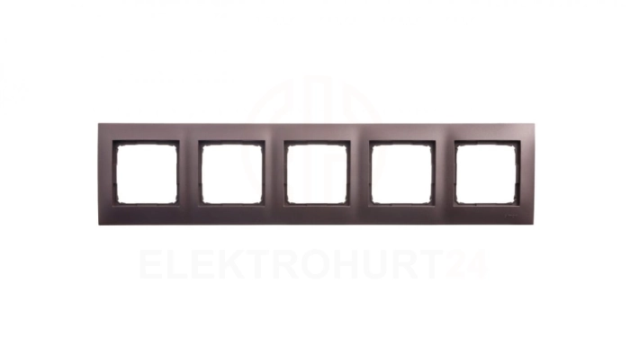 Simon 54 Premium Ramka pięciokrotna brąz mat DR5/46
