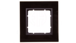 Berker B7 GLAS Ramka pojedyncza pozioma/ pionowa szklana antracytowa 10116616