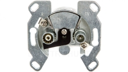 Berker Q.1 Gniazdo antenowe podwójne końcowe RTV mechanizm 53455011