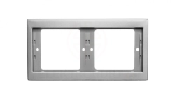 Berker K.5 Ramka podwójna pozioma stal szlachetna nierdzewna 13637004