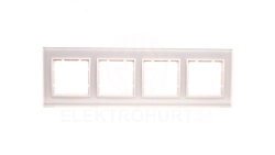 Berker B.7 Glas Ramka szklana poczwórna śnieżnobiała 10146909