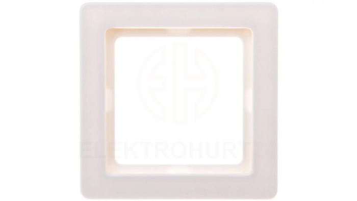 Berker Q.1 Ramka pojedyncza pozioma/ pionowa śnieżnobiała aksamit 10116089