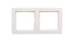 Berker Q.1 Ramka podwójna pozioma/ pionowa śnieżnobiała aksamit 10126089