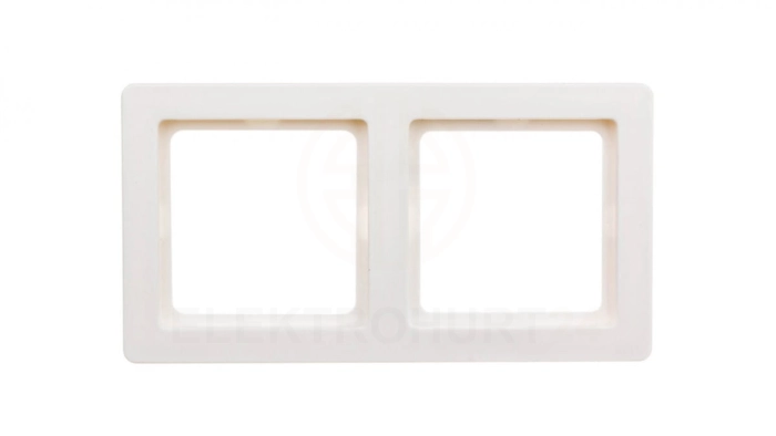 Berker Q.1 Ramka podwójna pozioma/ pionowa śnieżnobiała aksamit 10126089