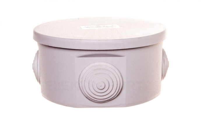 Puszka hermetyczna natynkowa fi 100mm IP44 szara PO-100 31.3