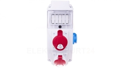 Rozdzielnica budowlana 5P/32A 5P/16A 3X16A 5 modułów ROS5X-14