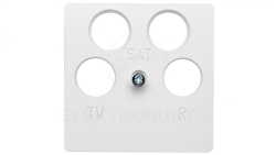 Berker Q.1 Płytka centralna do gniazda antenowego 4-wyjściowego śnieżnobiała 14841909