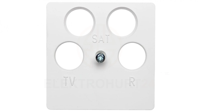 Berker Q.1 Płytka centralna do gniazda antenowego 4-wyjściowego śnieżnobiała 14841909