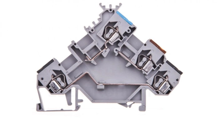 Złączka szynowa 4-przewodowa do czujników 2,5mm2 szara 280-553