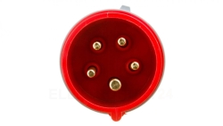 Wtyczka przenośna 16A 5P 400V czerwona IP44 TURBO SHARK 015-6TT
