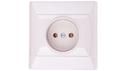 AKCENT Gniazdo pojedyncze b/u beżowe GP-1A/01