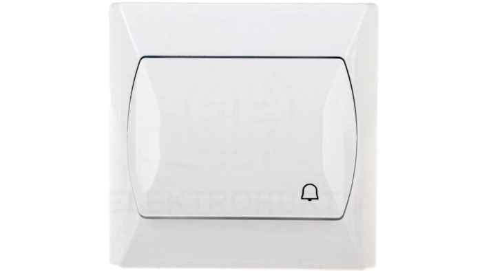 AKCENT Przycisk /dzwonek/ biały ŁP-6A/00