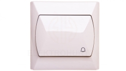 AKCENT Przycisk /dzwonek/ beżowy ŁP-6A/01