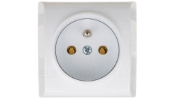 BIS Gniazdo natynkowe pojedyncze z/u białe GN-1BZ/00