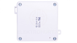 Puszka natynkowa hermetyczna 2K 98x98x46mm pusta IP55/IP65 szary 0290-04