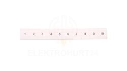 Oznacznik do złączek szynowych 8mm /1-10/ biały ZB 8, 1-10 1052015:0001 /10szt./