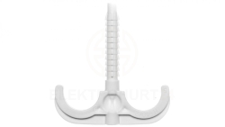 Hak podwójny do rur 21mm H 48/2 biały 10254 /100szt./