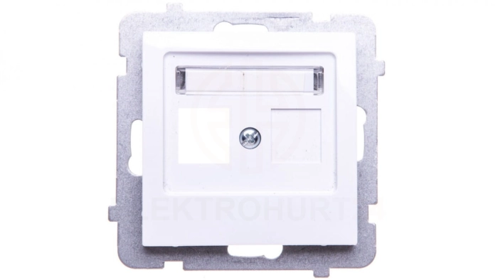 AS Obudowa gniazda teleinformatycznego pojedynczego biała GPK-1G/p/00
