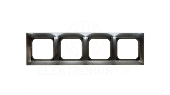 IMPRESJA Ramka poczwórna antracyt R-4Y/50