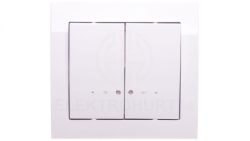 KIER Łącznik świecznikowy z podświetleniem biały ŁP-2WS/00