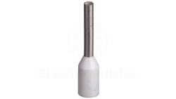 Końcówka tulejkowa izolowana TI 0,5mm2/8mm biała cynowana TI0,5L8x500 /500szt./