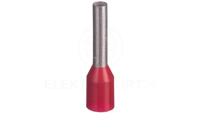 Końcówka tulejkowa izolowana TI 1mm2/8mm czerwona cynowana TI1L8x500 /500szt./