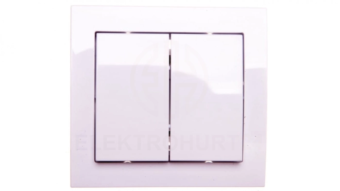 KIER Łącznik schodowy podwójny biały ŁP-10W/00