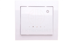 KIER Przycisk /światło/ z podświetleniem biały ŁP-5WS/00