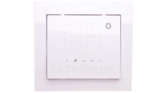 KIER Przycisk /światło/ z podświetleniem biały ŁP-5WS/00