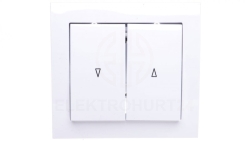 KIER Łącznik żaluzjowy biały ŁP-7W/00