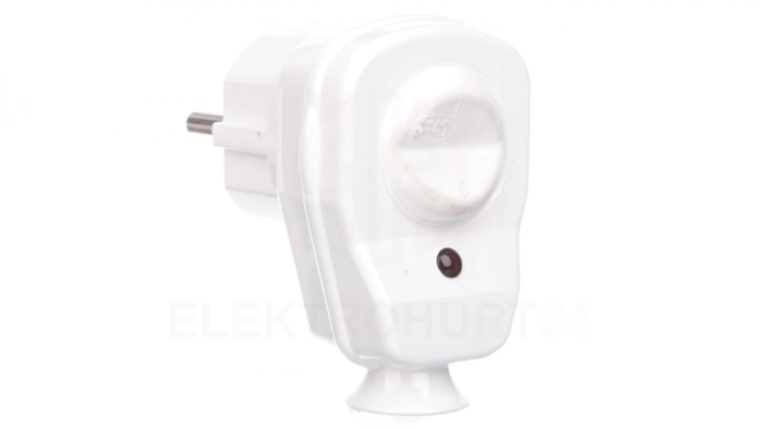 Wtyczka kątowa rozbieralna z przełącznikiem i wskaźnikiem z/u 16A 2P AWA-ŁKB biała 51.25