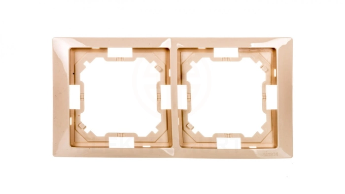 Simon Basic Neos Ramka podwójna beżowy BMRC2/12