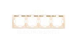 Simon Basic Neos Ramka poczwórna beżowy BMRC4/12