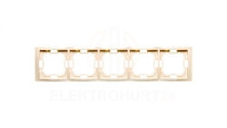 Simon Basic Neos Ramka pięciokrotna beżowy BMRC5/12