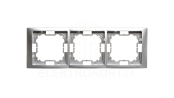Simon Basic Neos Ramka potrójna srebrny matowy BMRC3/43