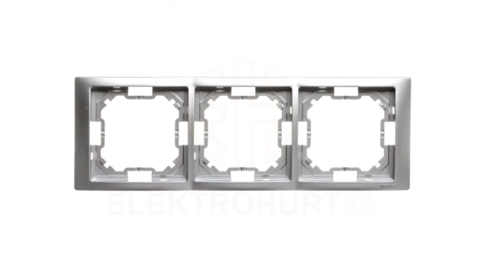 Simon Basic Neos Ramka potrójna srebrny matowy BMRC3/43