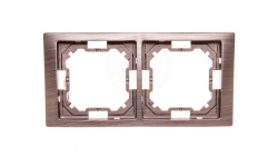 Simon Basic Neos Ramka podwójna tytanowy BMRC2/052